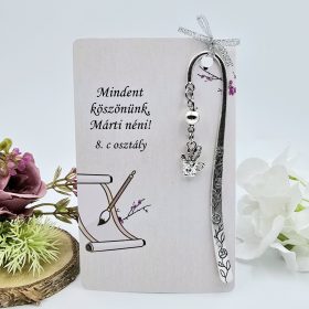 Ballagási könyvjelző rajztanároknak, ajándék rajz tanároknak