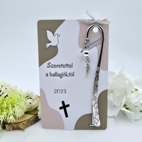 Ballagási könyvjelző hittan tanároknak, ajándék hitoktatóknak 