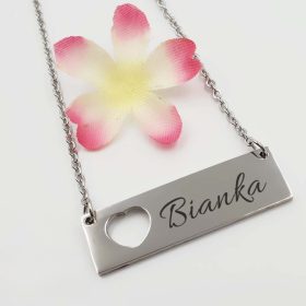   Nyaklánc medállal, személyre szabott felirattal 23. (Katie G.)