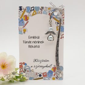   Angyalkás könyvjelző ajándékkártyán - Tanároknak búcsúzóul, ballagásra 2.