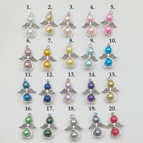   Angyalkás szív kulcstartó ajándékkártyán - A szeretet anya és gyermeke között... 