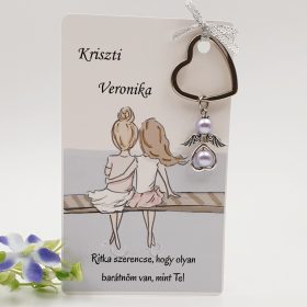 Barátnőnek ajándék kulcstartó 