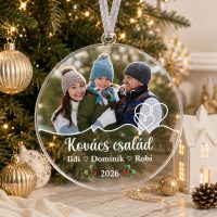 Színes, nyomtatott karácsonyfadíszek