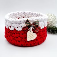 Horgolt kosarak karácsonyra