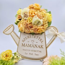   Anyák napi ajándék - állványos sárga virágos öntözőkanna 10.
