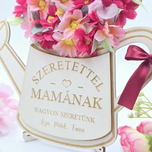Anyák napi ajándék - állványos sárga virágos öntözőkanna 11.