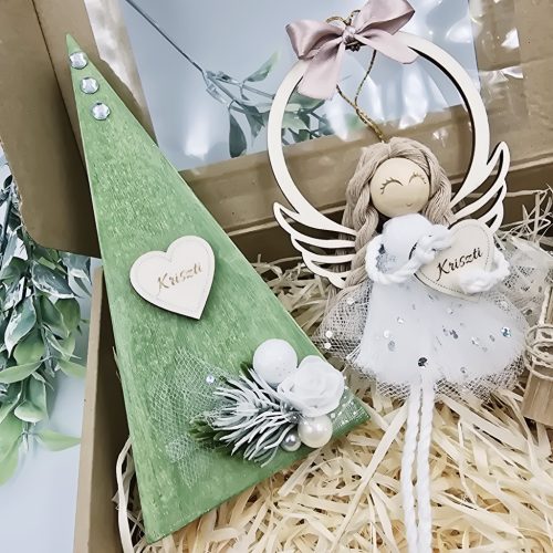 Kézműves karácsonyi ajándékdoboz