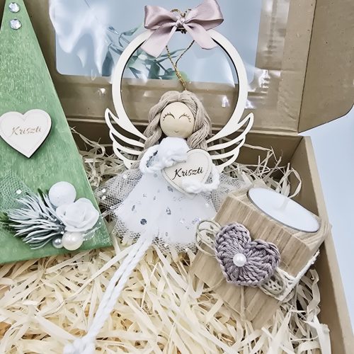 Kézműves karácsonyi ajándékdoboz