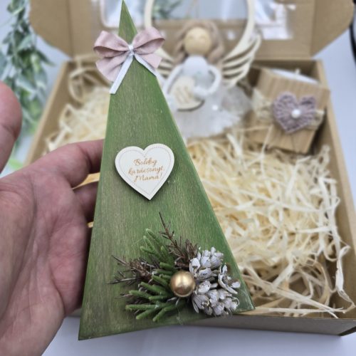 Kézműves karácsonyi ajándékdoboz