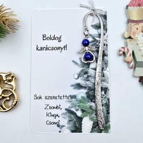 Angyalkás könyvjelző karácsonyi ajándékkártyán - 6.