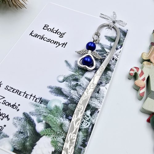 Angyalkás könyvjelző karácsonyi ajándékkártyán - 6.