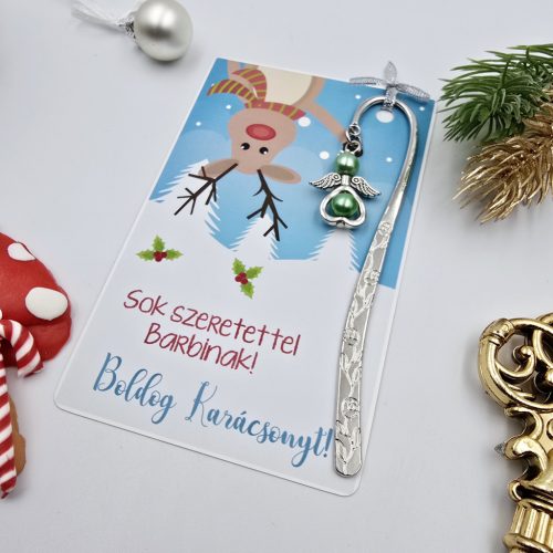 Angyalkás könyvjelző karácsonyi ajándékkártyán - 7.