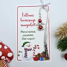 Angyalkás könyvjelző karácsonyi ajándékkártyán - 8.