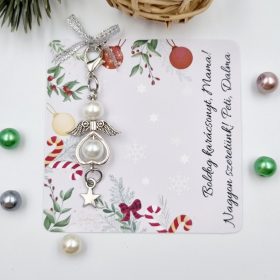   Angyalka dísz karabinerrel, karácsonyi ajándékkártyán - 8.