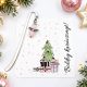 Rózsaszín angyalkás mini könyvjelző ajándékkártyával 