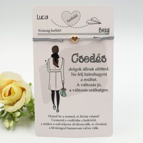   „Szívküldi” kívánság karkötő - Csodás dolgok állnak előtted...