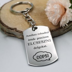„Amihez rohadtul értek” kulcstartó