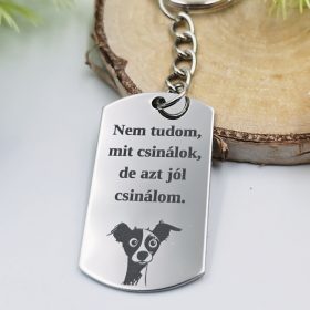 „Nem tudom mit csinálok” kulcstartó