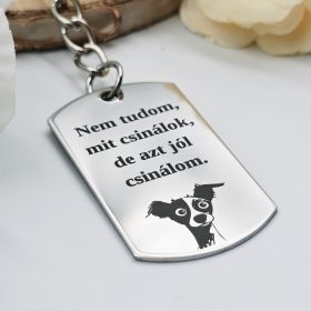 „Nem tudom mit csinálok” kulcstartó