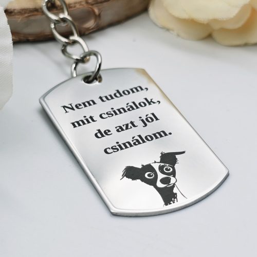 „Nem tudom mit csinálok” kulcstartó