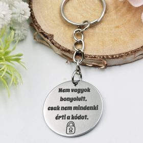 "Nem vagyok bonyolult" kulcstartó
