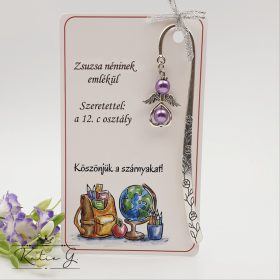   Angyalkás könyvjelző ajándékkártyán - Tanároknak búcsúzóul, ballagásra 3.