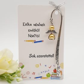   Angyalkás könyvjelző ajándékkártyán - Tanároknak búcsúzóul, ballagásra 4.